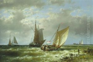 Shipping In Choppy Waters by Abraham Hulk the Elder