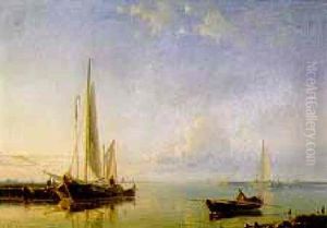 Beached Fishing Boats by Abraham Hulk the Elder