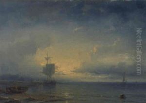 Abendstimmung An Der Kuste by Abraham Hulk the Elder