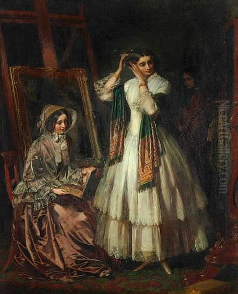 Adjusting The Coiffure - view 1