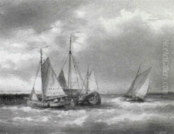 Shipping Off The Dutch Coast - view 1