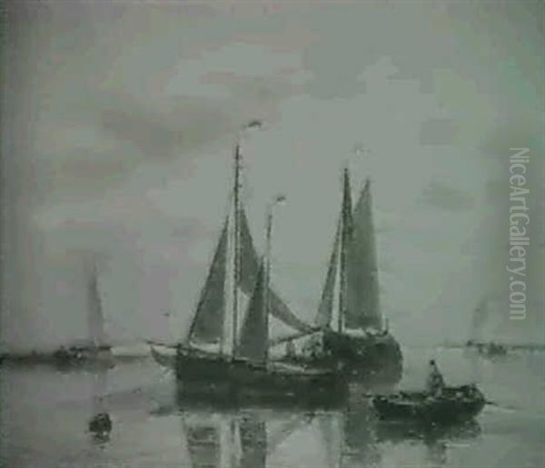 Shipping Off The Coast (a Pair) - view 1