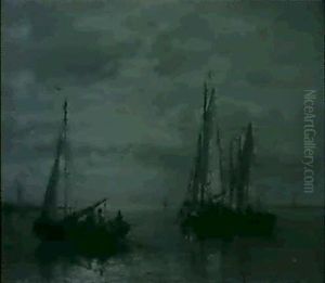 A Calm On The Scheldt by Abraham Hulk the Elder