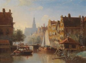 Blick In Eine Gracht In Harlem