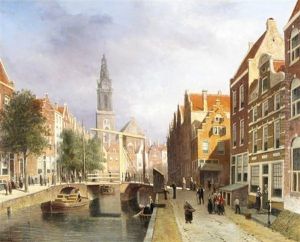 Canal Scene, Amsterdam
