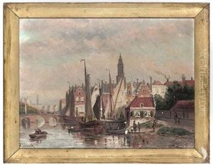 A Busy Dutch Harbour (+ The Fleet Preparing For Departure; Pair)