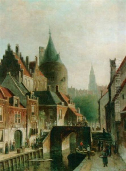 A Canal In A Dutch Town - view 1