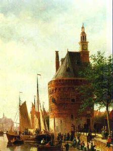 Motiv Aus Amsterdam by Johannes Frederik Hulk, Snr.