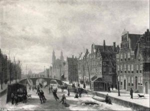 Winter: A Capriccio View Of The Spaarne, Haarlem