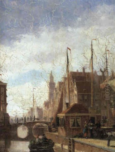 Dutch Canal Scene - view 1
