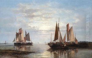 Voiliers Par Temps Calme by Abraham Hulk the Younger