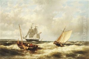 Vor Der Hollandischen Kuste by Abraham Hulk the Younger
