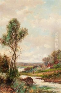 Strolling Alongside The River Bank