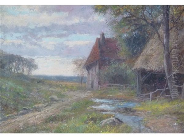 Landscapes With Cottages (pair) - view 1