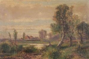 A Figure Seated On The Bank Of A River by Abraham Hulk the Younger