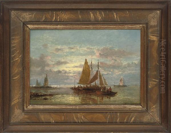 Ships At Sea, Sunrise - view 1