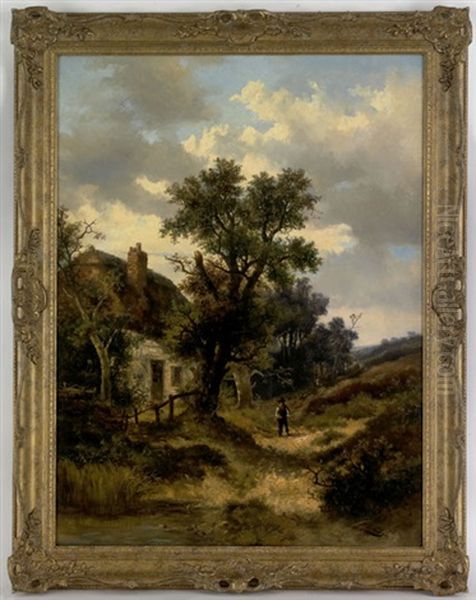 Landscape With A Figure And Cottage - view 1