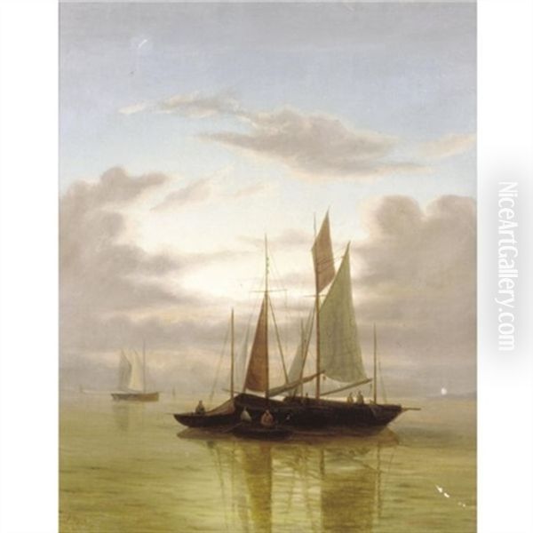 Sailing At Sunset - view 1
