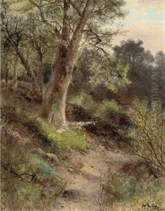 Chickens By A Barn (+ A Wooded Track; Pair) by Abraham Hulk the Younger
