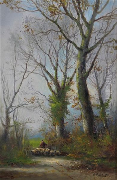 A Shepherd And His Flock - view 1