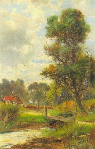 Fluslandschaft Mit Bauernkate - view 1