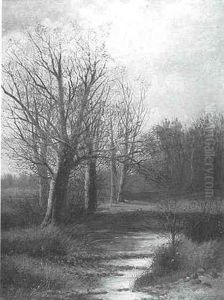 Trees By The Stream by Abraham Hulk the Younger