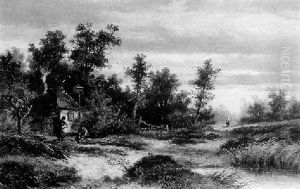 A Road Near Guildford, Surrey by Abraham Hulk the Younger
