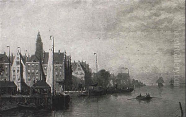 Morning Harbour Scene - view 1
