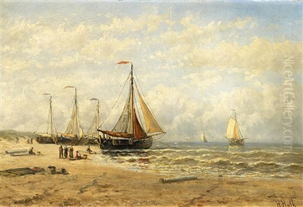 Aufliegende Fischerboote Am Strand - view 1