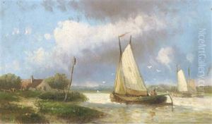 Sailing Along A River