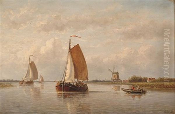 Boats In An Estuary - view 1