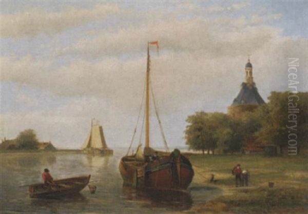 Fishermen By The Ijselmeer - view 1