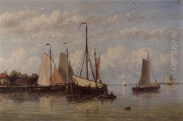 Shipping In An Estuary - view 1