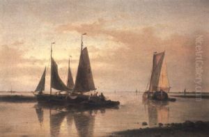 Dutch Canal Scene by Hendrik Hulk