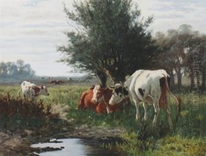 River Landscape With Cattle River Landscape With Cattle