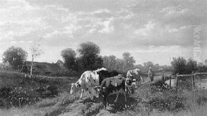 The Cowherdess by William Frederick Hulk