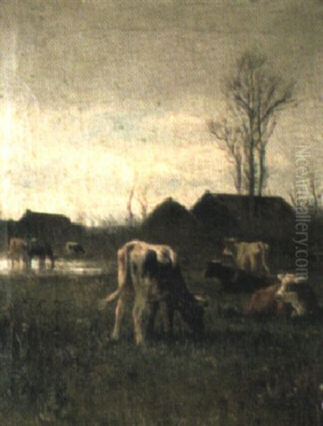 A Cow With Her Calf - view 1