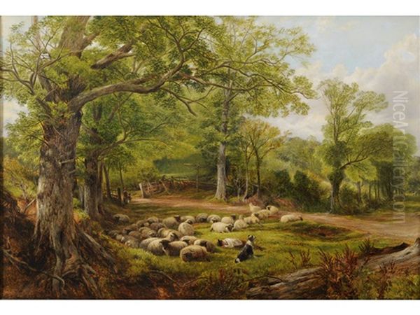 Landscape With Sheep: A Summer Day - view 1