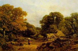 A Lane Scene In Surrey