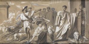 Scene A L'antique by Felix Joseph Barrias
