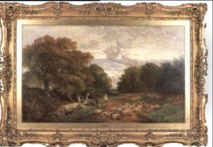 Lane Near Ripley, Surrey by Frederick William Hulme