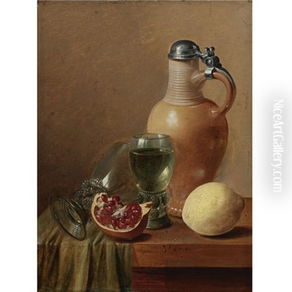 Still Life With A Jug And Pomegranate - view 1