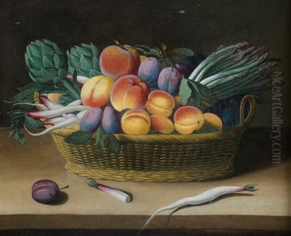 Corbeille De Fruits Sur Un Entablement - view 1