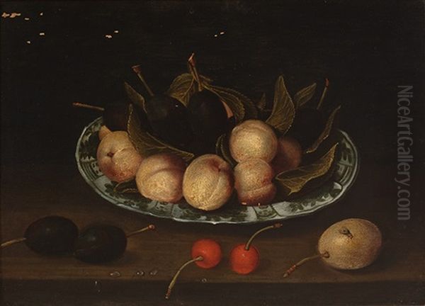Still Life With Fruit On A Wanli Porcelain Dish - view 1