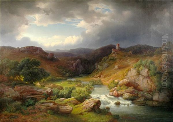Landscape In The Eifel Mountains - view 1