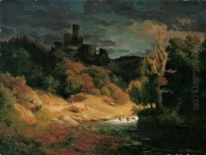 Landschaft Bei Manderscheid by Joseph Huelser