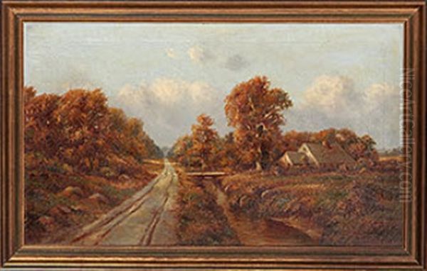 Country Path And Cottage - view 1