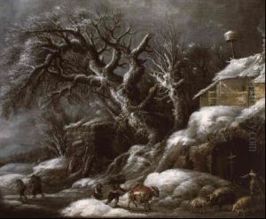 Paysage D'hiver by Pieter van der Hulst the Elder