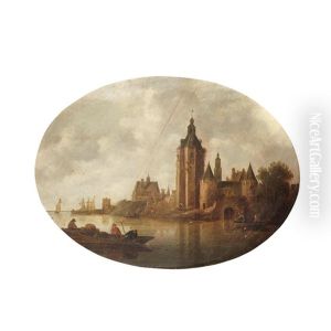 River Landscapes (2) by Frans de Hulst