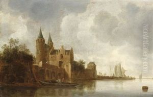 Ville Au Bord De L'eau by Frans de Hulst